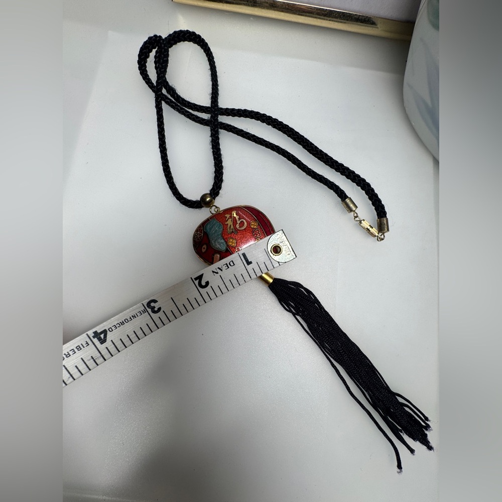 Cloisonné elephant necklace - Picture 9 of 16